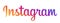 Instagram Text Logo - Vector - Original Gradient Color Font - Isolated. Multicolor Instagram Latest Name Font for Web Page, Mobile