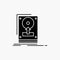 install, drive, hdd, save, upload Glyph Icon. Vector isolated illustration