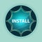 Install magical glassy sunburst blue button sky blue background