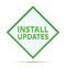 Install Updates modern abstract green diamond button
