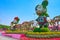 Installation of Mickey Mouse in Miracle Garden, Dubai, UAE