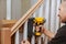 Installation wizard for wooden railing for stairs