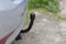 Installing a towbar for a car.Transportation of goods by passenger car