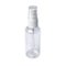 Instant antiseptic hand sanitizer mist spray, antibacterial alcohol liquid. One transparent plastic bottle with atomizer