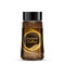 Instant coffee package design. Transparent glass bottle