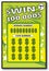 Instant lottery ticket scratch off