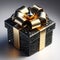 instant present, gold box, diamond encrusted bow