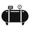 Instrument air compressor icon, simple style