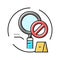 insufficient evidence crime color icon vector illustration