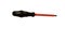 Insulated electrical slotted screwdriver, isolated