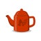 Insulated teapot with tea