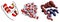 Insulin peptide hormone, chemical structure. Important drug in treatment of diabetes. Shown in het hexameric form, bound to zinc