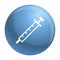 Insuline syringe icon, simple style