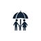 insurance,business protection,crops insurance, life and family insurance icon