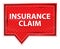 Insurance Claim misty rose pink banner button