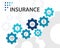 Insurance Infographics  design. Timeline concept include medical insurance, accident insurance, travel insurance icons. Can