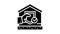 insurance property estate home glyph icon animation