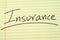 Insurance On A Yellow Legal Pad