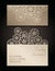 Intage envelope and invitation for laser cutting. Openwork cover and card design for wedding, Valentine`s Day, romantic