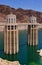 Intake towers of Hoover Dam, Lake Meade, USA