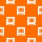 Integrated microchip pattern vector orange