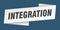 integration banner template. integration ribbon label.