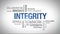 Integrity - animated word cloud