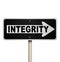 Integrity Word One-Way Street Road Sign