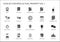 Intellectual property / IP icon set. Concept of patents, trademark and copyright