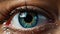 Intense Close-Up of a Female Eye AI Generated