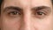 Intense Close-Up of Man\'s Eyes, Emotion in Every Glance