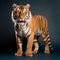 Intense Coloration: Tiger Studio Shot On Isolated Background