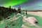 Intense display of Northern Lights Aurora borealis