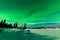 Intense display of Northern Lights Aurora borealis
