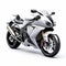 Intense And Dramatic 3d Hyosung Motorcycle On White Background