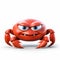 Intense Expressions: 3d Animated Crab Character For Desktop Background