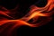 Intense Flames on black background. Generate Ai