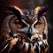 Intense Gaze - Owl Staring into the Soul