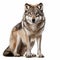 Intense Gaze: Stunning Gray Wolf Portrait In Ultra Hd