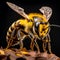Intense Lighting Captures Dramatic Bee In Nature-inspired Camouflage