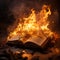 Intense Literary Flames: A Book Consumed by the Fire