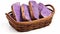 Intense Purple Toast Basket: Raw, Unpolished, And Realistic 8k Uhd Image