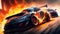 Intense Racing Action: Modified Cars, Burning Buildings, and Artillery Blasts on the New Fierce-Looking Track