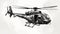 Intense Shading: Hyper-realistic Helicopter Drawing With Aggressive Digital Illustration