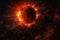 intense solar flare illuminating a dark star field