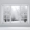 Intensely Detailed 3d Winter Window Scene With Bright Luster
