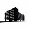 Intensely Detailed Building Silhouette Vector Illustration