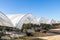 Intensive cultivation  of blueberries with plastic-covered crops. Full of greenhouses cultivation in Huelva, Andalusia, Spain