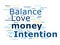 Intention Balance Love money wordcloud design concept