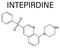 Intepirdine molecule. Skeletal formula.